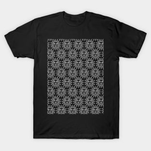 Vintage Ancient Sun Outline Pattern T-Shirt